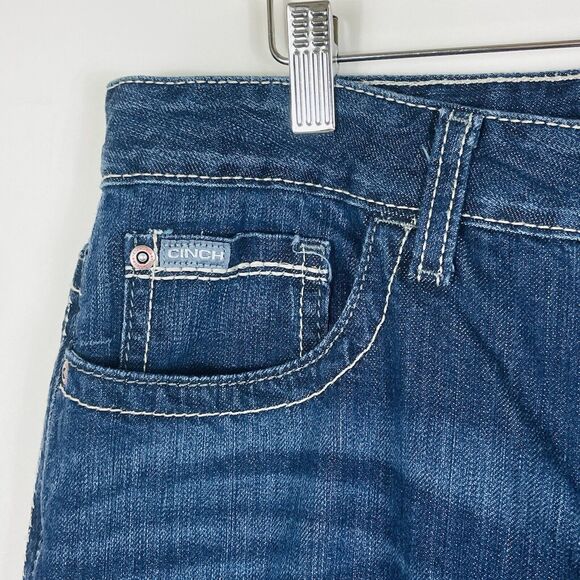 Cinch Rodeo Boot Cut Medium Wash Midrise Jeans Womens Juniors 11 x 31 Long - Picture 4 of 9